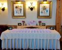 Place card table at the Red Barn